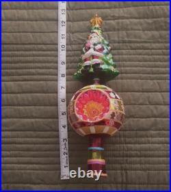 Christopher Radko Festive Fellow Finial 2004 Reflector Tree Top Finial