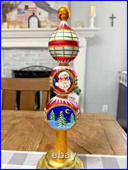 Christopher Radko Festive & Folksy Finial Tree Topper