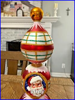 Christopher Radko Festive & Folksy Finial Tree Topper Christopher Radko Festive & Folksy Finial Tree Topper