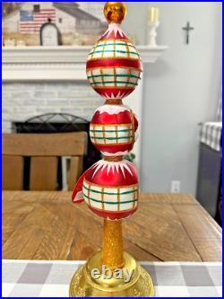 Christopher Radko Festive & Folksy Finial Tree Topper