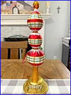 Christopher Radko Festive & Folksy Finial Tree Topper