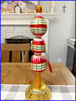 Christopher Radko Festive & Folksy Finial Tree Topper