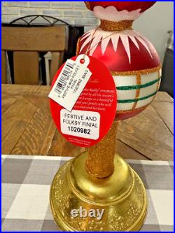 Christopher Radko Festive & Folksy Finial Tree Topper Christopher Radko Festive & Folksy Finial Tree Topper