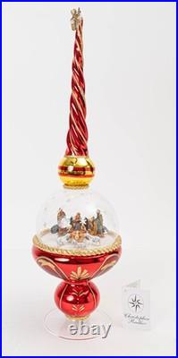 Christopher Radko Finial Dome O Holy Night 17 Nativity Limited Edition
