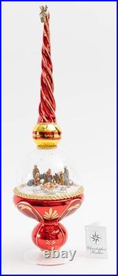 Christopher Radko Finial Dome O Holy Night 17 Nativity Limited Edition