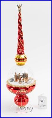 Christopher Radko Finial Dome O Holy Night 17 Nativity Limited Edition