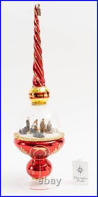 Christopher Radko Finial Dome O Holy Night 17 Nativity Limited Edition