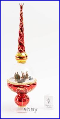 Christopher Radko Finial Dome O Holy Night 17 Nativity Limited Edition