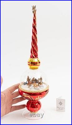 Christopher Radko Finial Dome O Holy Night 17 Nativity Limited Edition