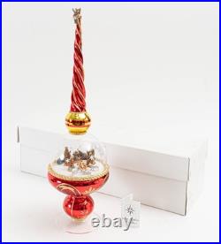 Christopher Radko Finial Dome O Holy Night 17 Nativity Limited Edition