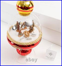 Christopher Radko Finial Dome O Holy Night 17 Nativity Limited Edition