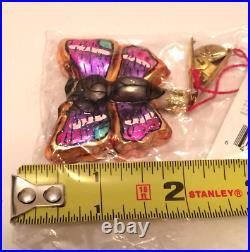 Christopher Radko Flutterby's 00-332-0 RARE Complete Set of 3! NEW IN BAGS