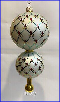 Christopher Radko French Regency Large 1999 Glass Christmas Ornament