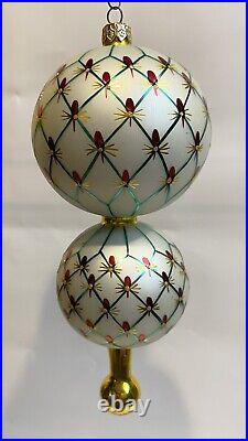 Christopher Radko French Regency Large 1999 Glass Christmas Ornament