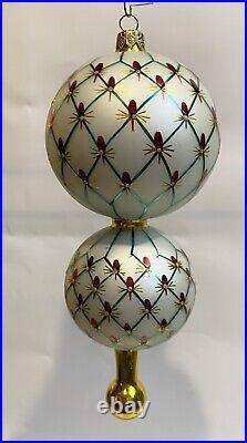 Christopher Radko French Regency Large 1999 Glass Christmas Ornament