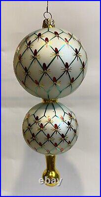 Christopher Radko French Regency Large 1999 Glass Christmas Ornament