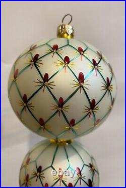 Christopher Radko French Regency Large 1999 Glass Christmas Ornament