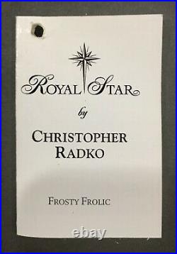 Christopher Radko Frosty Frolic NUMBERED 748 / 750 NWT and Orig Box 1010345
