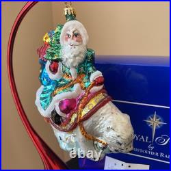 Christopher Radko Frosty Frolic VTG Ornament With Box And Tag 45/750