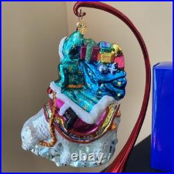 Christopher Radko Frosty Frolic VTG Ornament With Box And Tag 45/750