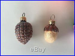 Christopher Radko Fruit Berries Nuts Hand Made Glass Christmas Tree Ornament lot