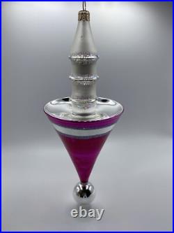 Christopher Radko Future Streamlined 9 Glass Christmas Ornament 87-036-1 HTF