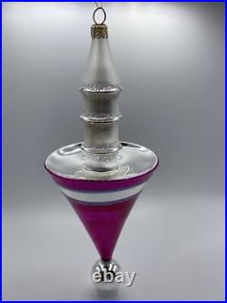 Christopher Radko Future Streamlined 9 Glass Christmas Ornament 87-036-1 HTF