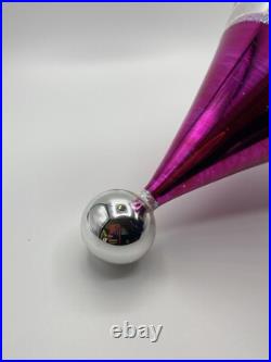 Christopher Radko Future Streamlined 9 Glass Christmas Ornament 87-036-1 HTF