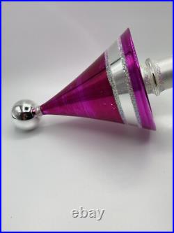 Christopher Radko Future Streamlined 9 Glass Christmas Ornament 87-036-1 HTF