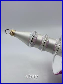 Christopher Radko Future Streamlined 9 Glass Christmas Ornament 87-036-1 HTF