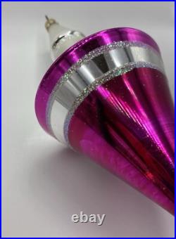 Christopher Radko Future Streamlined 9 Glass Christmas Ornament 87-036-1 HTF