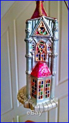 Christopher Radko GOTHIC GLORY Church Cathedral Towers Ornament Rare -STUNNING