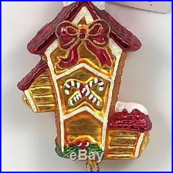 Christopher Radko Gingerbread Birdies Christmas Tree Holiday Ornament 0201900