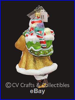 Christopher Radko Gingerbread Santa CANDY CLAUS 1016133 Ornament NIB