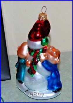 Christopher Radko Glass Christmas Ornament ALVIN and the CHIPMUNKS Snowman