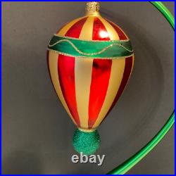 Christopher Radko Glass Christmas Ornament CANDY STRIPE 88-077-0 Balloon Drop Christopher Radko Glass Christmas Ornament CANDY STRIPE 88-077-0 Balloon Drop
