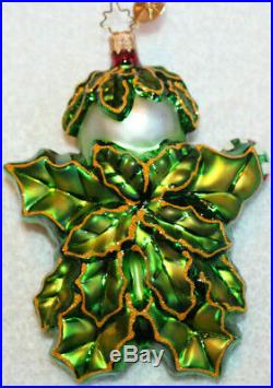 Christopher Radko Glass Christmas Ornament HOLLY JEAN