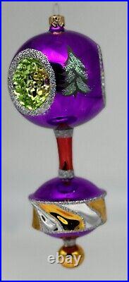Christopher Radko Glass Christmas Ornament Royal Diadem 9 EUC