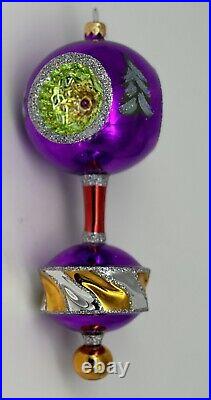 Christopher Radko Glass Christmas Ornament Royal Diadem 9 EUC