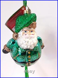 Christopher Radko Glass Christmas Ornament TRAIL'S END NICHOLAS Santa 3011877