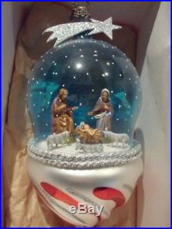 Christopher Radko Glass Nativity Major Scene Ornament