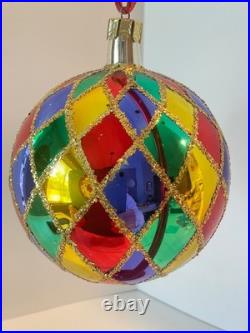 Christopher Radko Glass Ornament 1988 HARLEQUIN CARNIVAL 88-026-0