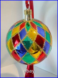 Christopher Radko Glass Ornament 1988 HARLEQUIN CARNIVAL 88-026-0