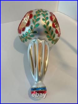 Christopher Radko Glass Ornament EPIPHANY Triple Reflector Ball Drop 8 94-421-0 Christopher Radko Glass Ornament EPIPHANY Triple Reflector Ball Drop 8 94-421-0