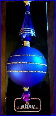 Christopher Radko Glass Ornament JEWEL REFLECTOR SPIRE A-box/tags HTF