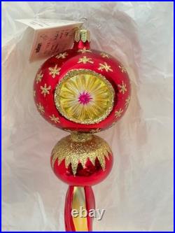 Christopher Radko Glass Ornament ROYAL SCEPTER Triple Reflector Drop 92-077-0 Christopher Radko Glass Ornament ROYAL SCEPTER Triple Reflector Drop 92-077-0