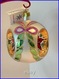 Christopher Radko Glass Ornament STAR OF WONDER CHRISTMAS TRIM Triple Reflector
