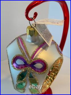 Christopher Radko Glass Ornament STAR OF WONDER CHRISTMAS TRIM Triple Reflector