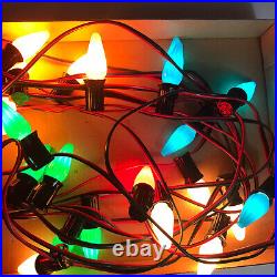 Christopher Radko Glo-Brite Light Set Shiny Brite 25 Strand 1 Bulb 5 Colors