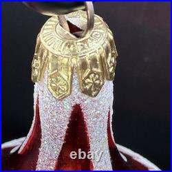 Christopher Radko Graceful Evergreen Tree Red Reflector ornament Vintage Atomic